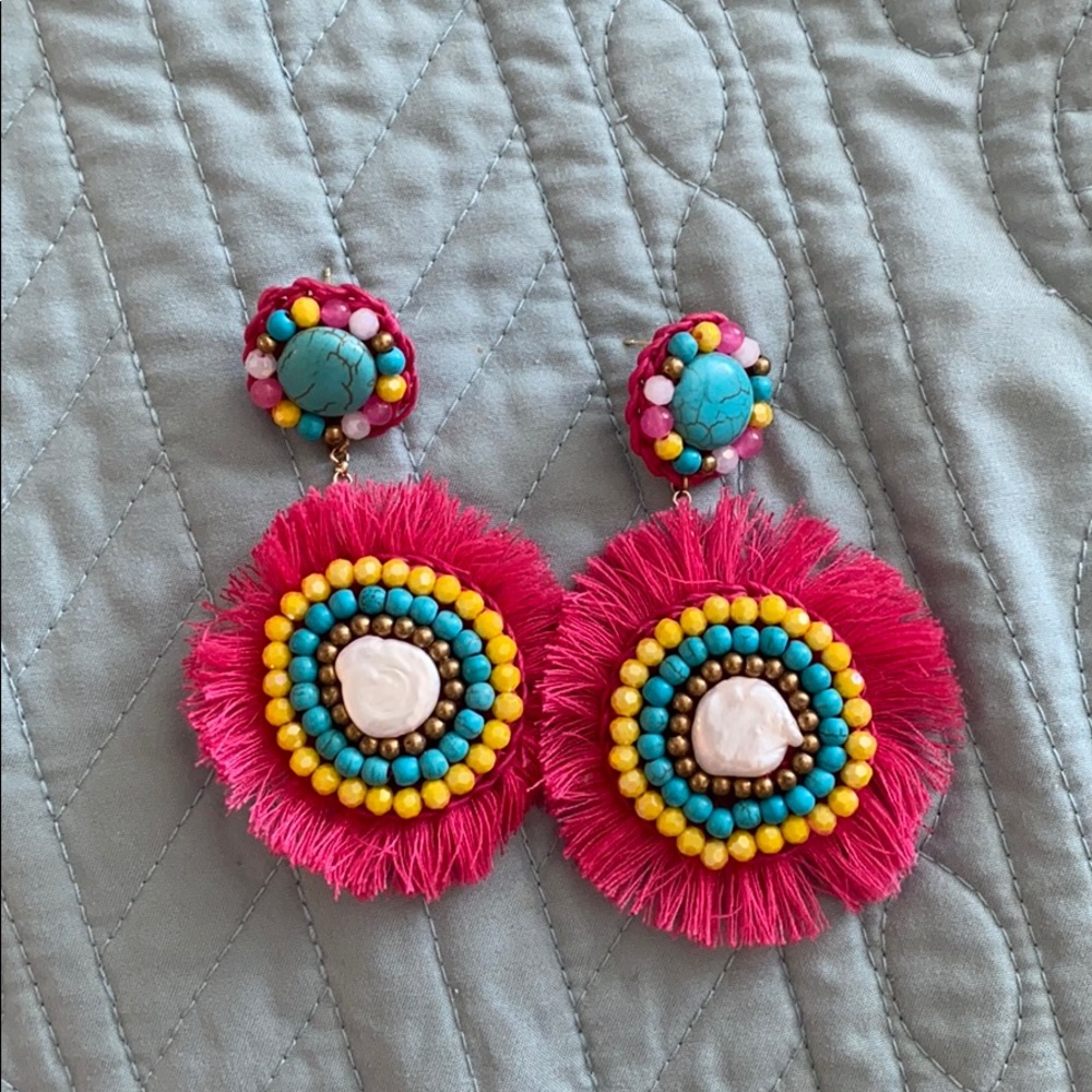 Multi colored earrings